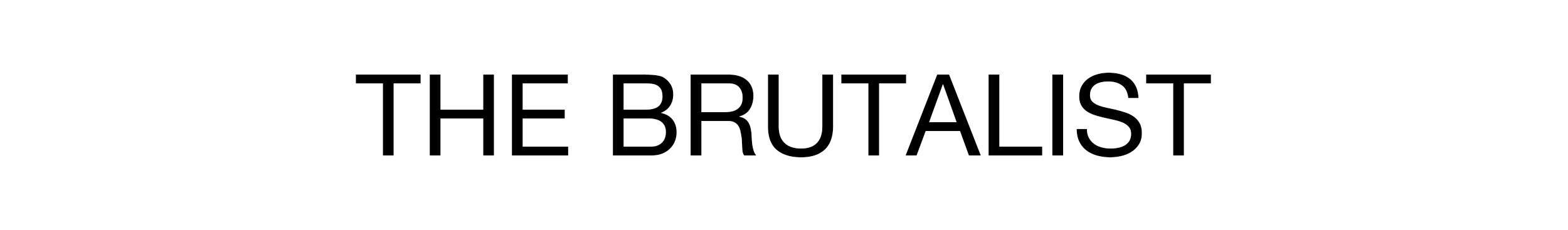 Brutalist title desktop